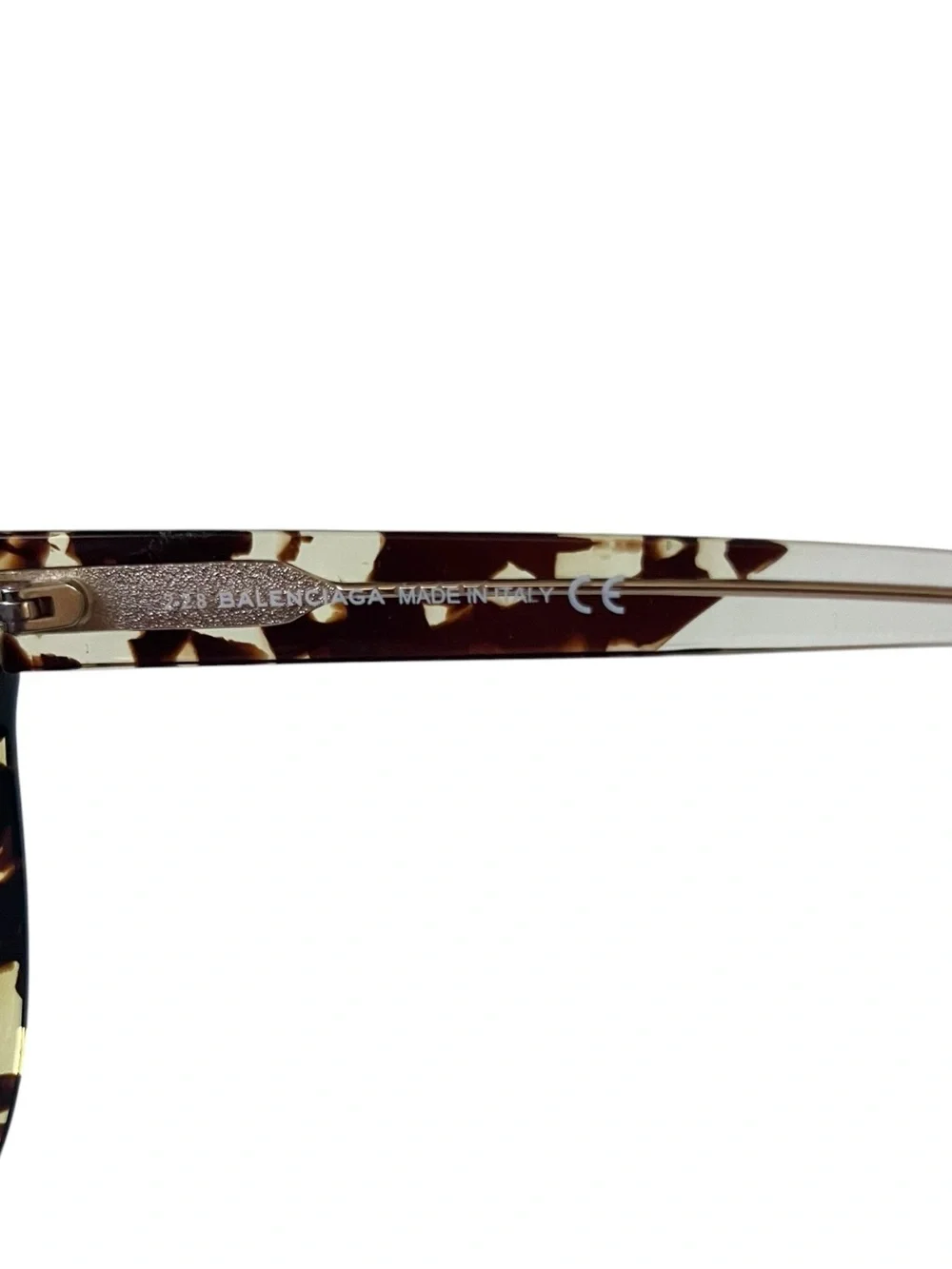 Balenciaga Y2K BA48 Cat Eye Eyeglasses Frames Havana Brown Tortoise 55B